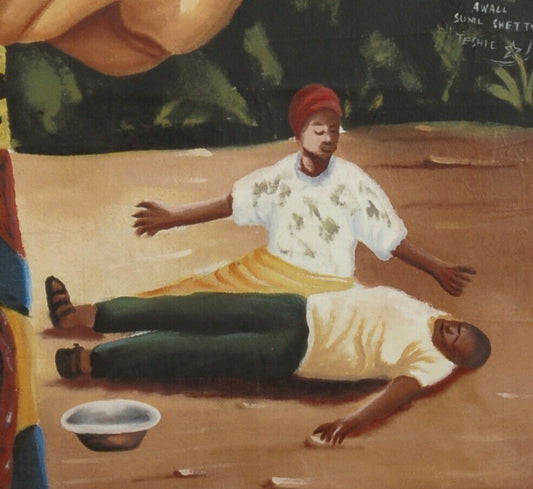 Return Of The Ghost Movie Poster: Ghanaian Hand-Painted Artwork - alternate view