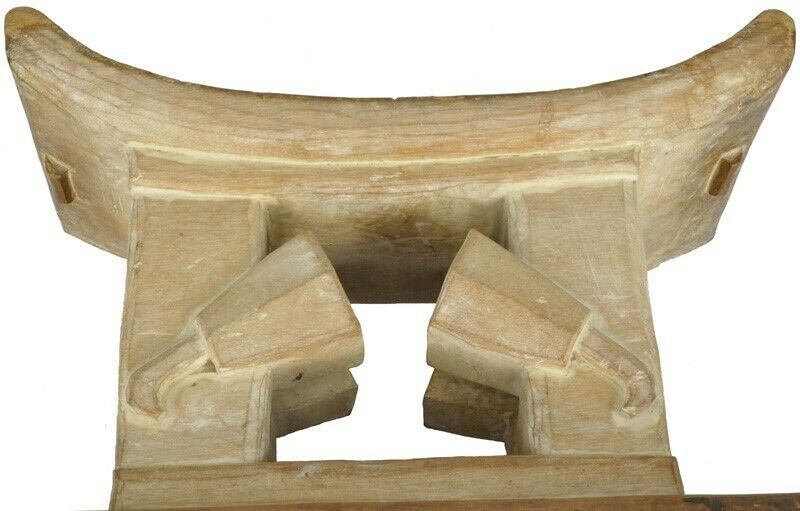 Old Ashanti Wooden Stool Ghana Akan African Ethnic Art Handmade Hand Carved - product focus