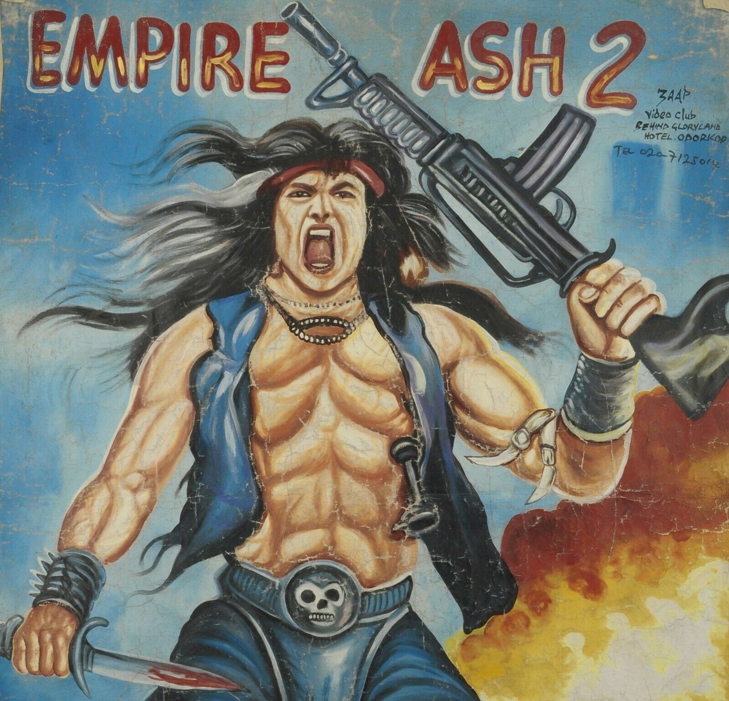 Unique Empire Ash 2 Ghana Movie Poster - Hand Painted Artwork - alternate view