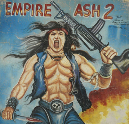 Unique Empire Ash 2 Ghana Movie Poster - Hand Painted Artwork - alternate view