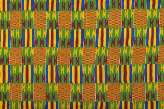 Old African Kente Ghana Handwoven Cloth Ashanti Asante Akan Textile Weaving Art - alternate view