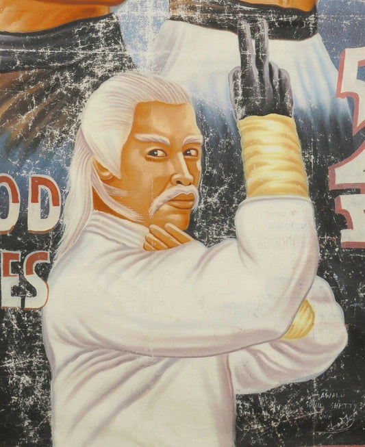 Blood Heroes Movie Poster - Authentic Ghana Hand-Painted Art - alternate view