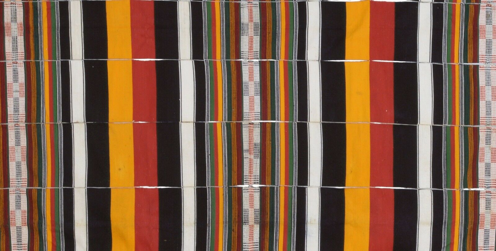 Old Handwoven African Djerma Niger Blanket Tuareg Tent Hanging Cloth Textile Art - alternate view