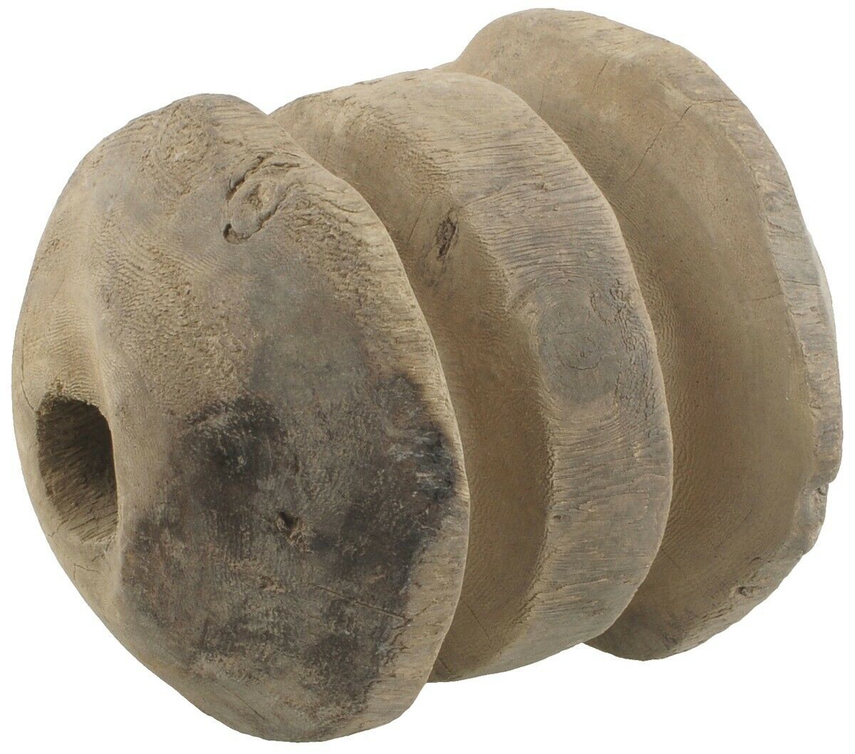 Tuareg Sahara Wooden Desert Water Well Pulley Authentic Niger Mali African Art - close-up