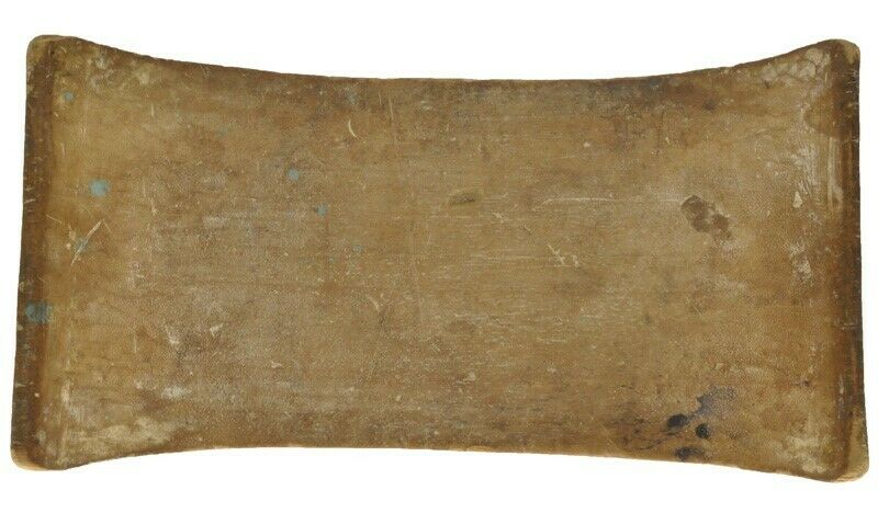 Old Ashanti Wooden Stool Ghana Akan African Ethnic Art Handmade Hand Carved - angled shot