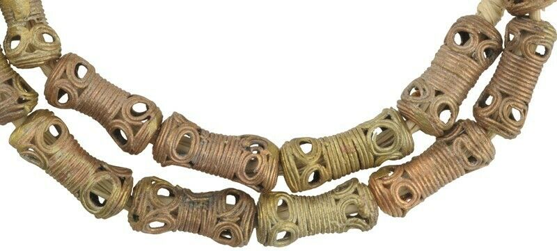 Handcrafted Ashanti Brass Beads - Traditional Ghanaian Artistry - alternate view
