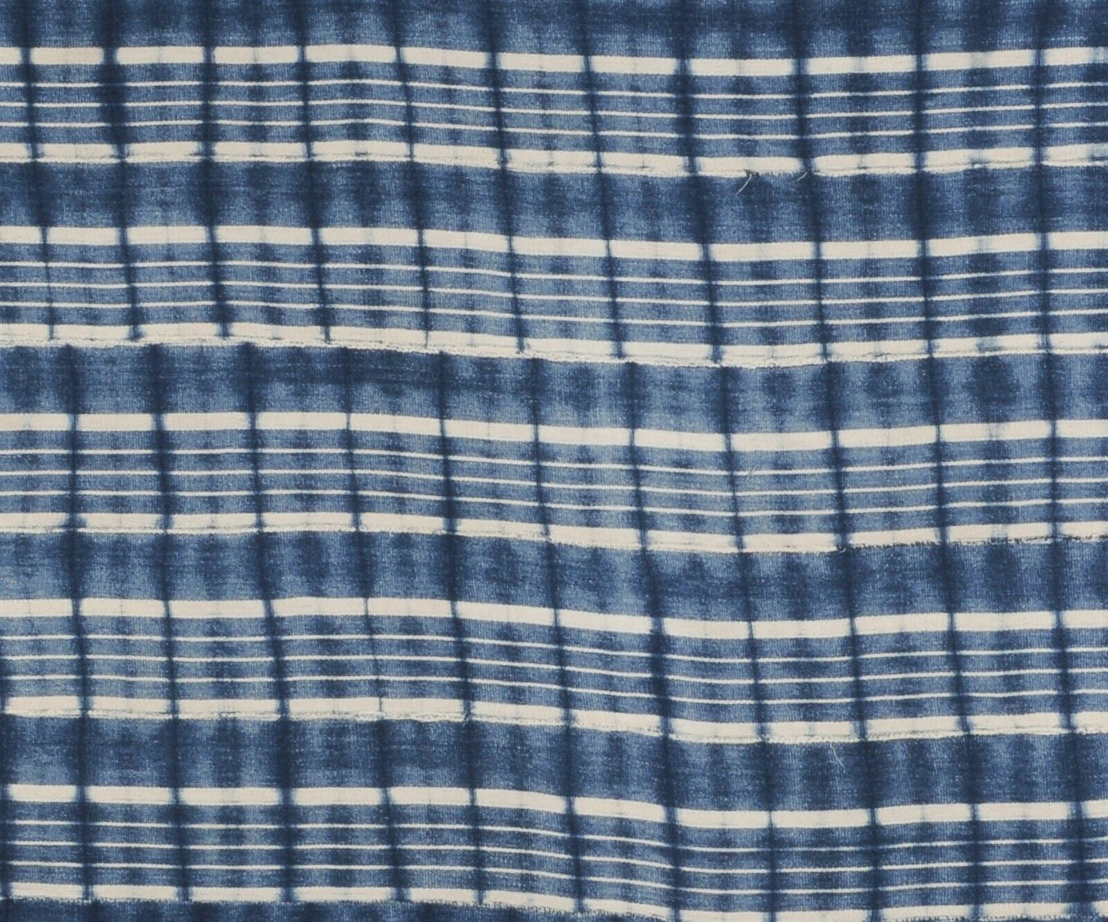 Vintage Handwoven Baule Cloth – Ivory Coast Tie‑Dye, Woman Size