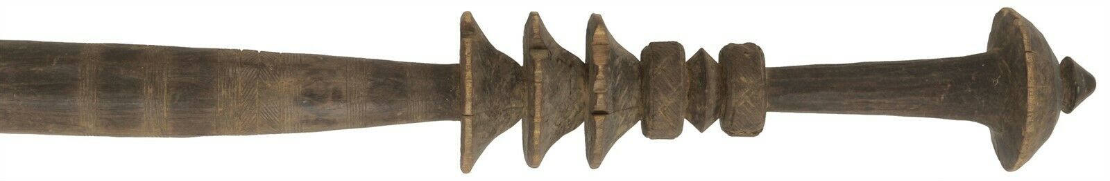 Tuareg Wooden Tent Post 43″ – Hand‑Carved Entrance Marker IGEM