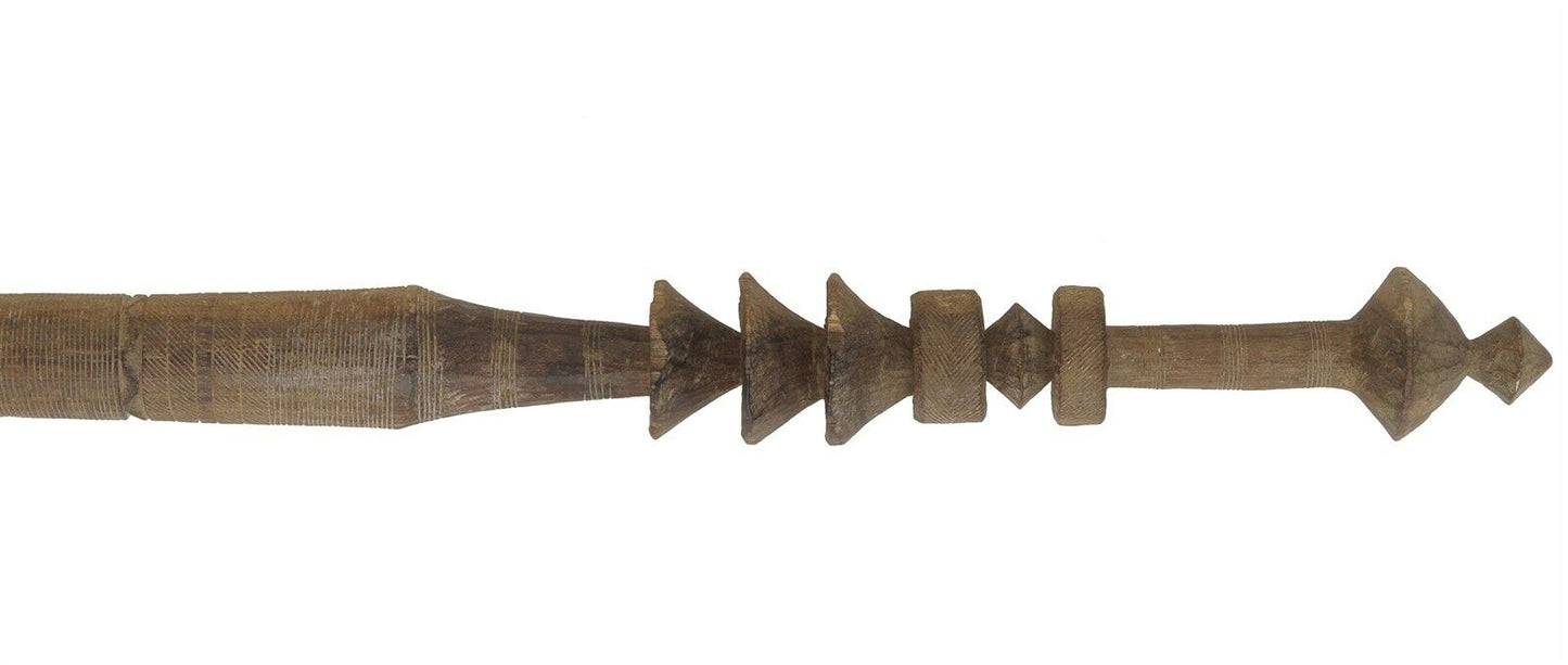 Tuareg Wooden Tent Post 44″ – Hand‑Carved Nomad Support Column