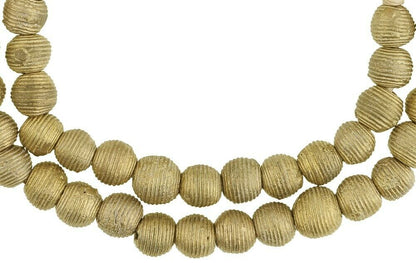 New Round Ashanti Brass Beads - Exquisite Jewelry Art - alternate view