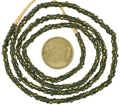 3 mm Tiny Striped Old Venetian Seed Beads Strand – African Trade Beads