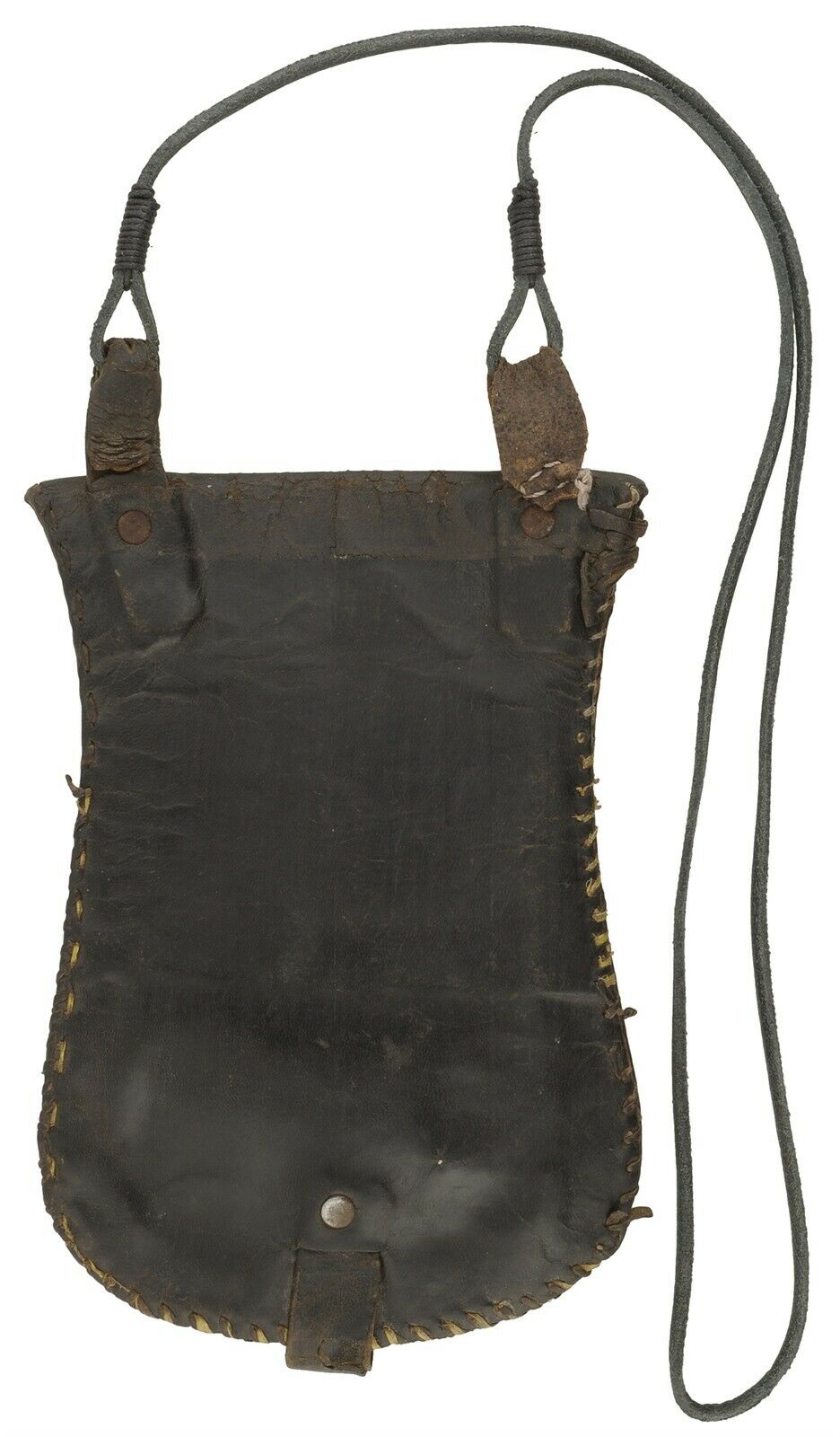 Old Leather Tuareg Purse Wallet African Sahara Niger Nigeria Mali Handmade Art - product focus