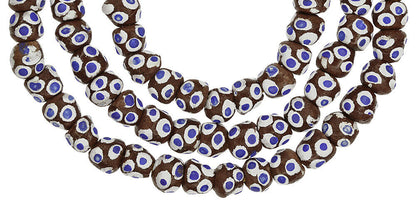 Vibrant African Trade Powder Glass Beads - Handmade In Ghana - alternate view