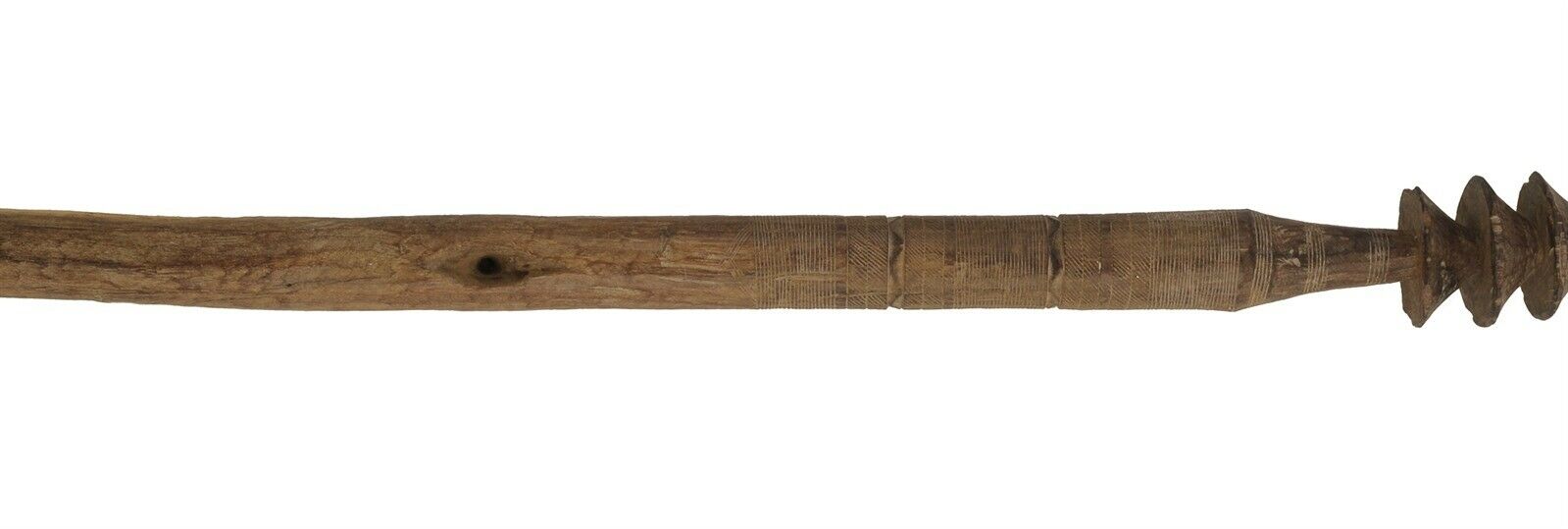 Tuareg Wooden Tent Post 44″ – Hand‑Carved Nomad Support Column