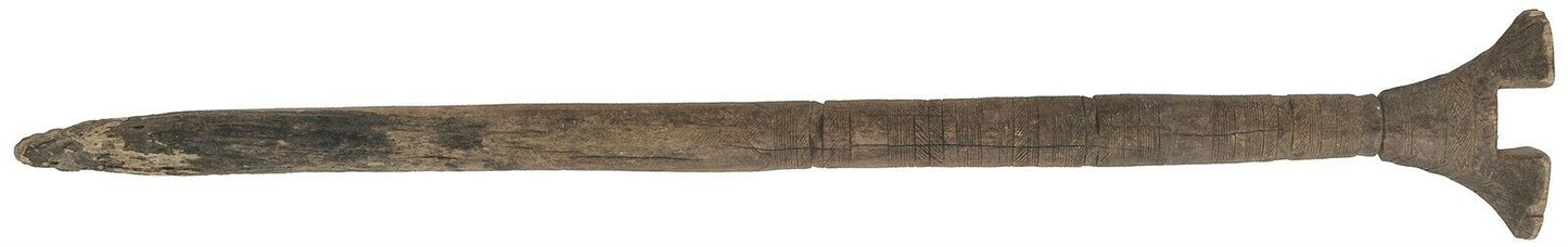 Tuareg Wooden Tent Post Pole African Authentic Old Sahara Nomad Niger Mali - alternate view