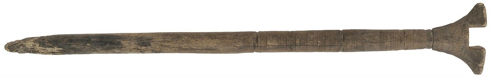 Tuareg Wooden Tent Post Pole African Authentic Old Sahara Nomad Niger Mali - alternate view