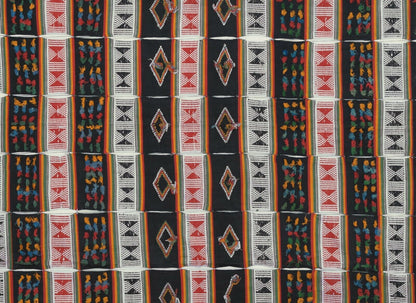 Old African Djerma Niger Handwoven Cloth Blanket Tuareg Tent Hanging Ethnic Art - alternate view