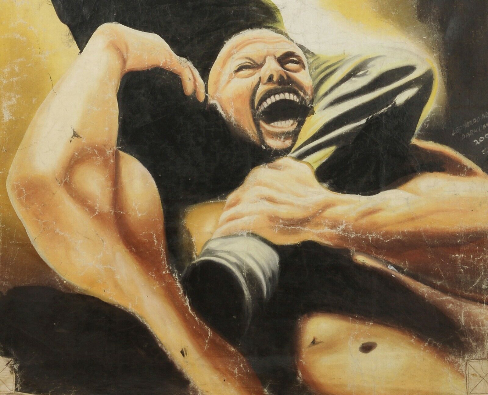 Ong Bak 3 Movie Poster - Authentic Ghanaian Martial Arts Canvas Art - close-up