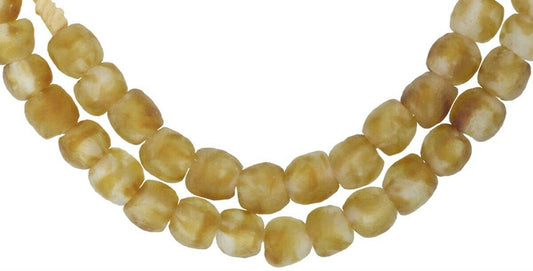 Translucent Krobo Glass Beads - 10Mm Handmade In Ghana - alternate view