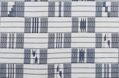 Handwoven Ashanti Kente – Vintage 1970s Cotton, Woman Size 64½″×38½″