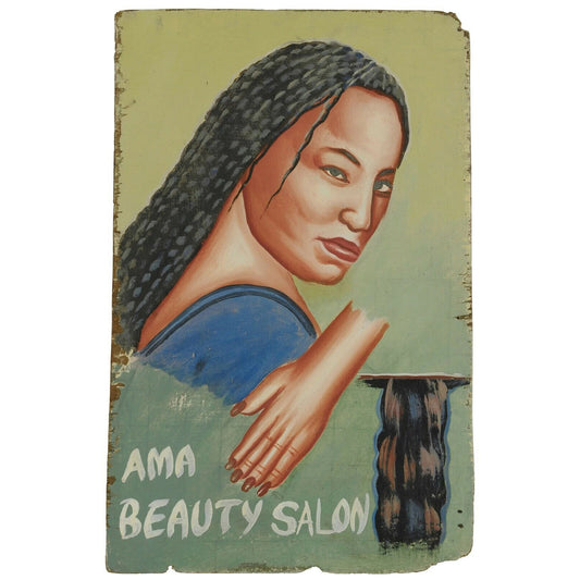 Barber Shop Signboard Ghana Beauty Sign Beauty Saloon African Art West Africa