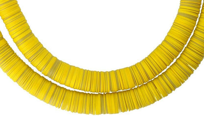 African Trade Old Beads Vulcanic Vulcanite Heishi Czech Bohemian Spacers Disks - alternate view