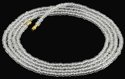 Screw Clasp Clear Handmade Waist Beads – African Beaded Body Jewelry
