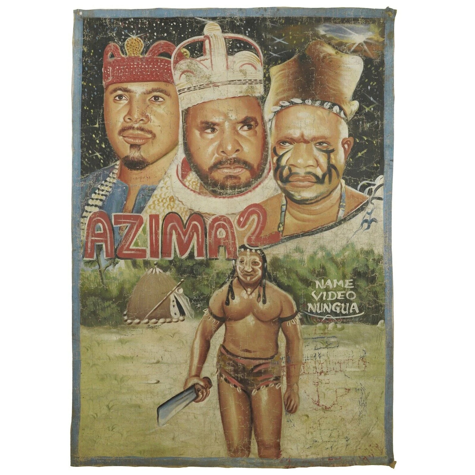 Azima 2 Movie Poster - Authentic Hand-Painted Ghanaian Art