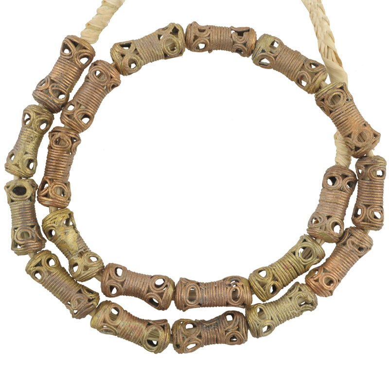 Handcrafted Ashanti Brass Beads - Traditional Ghanaian Artistry