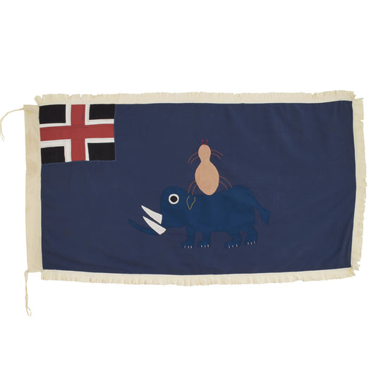 Cape Coast Asafo Frankaa Festival Flag – 64″ × 35″ Authentic