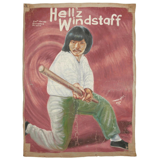 Hells Wind Staff Ghana Movie Poster - Hand-Painted Art