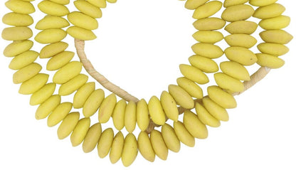 Authentic Krobo Glass Beads - 13Mm Recycled African Trade Beads - zoomed-in detail