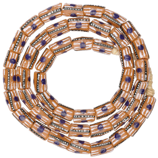 Fancy African Trade Beads - Recycled Glass Krobo Beads 9Mm