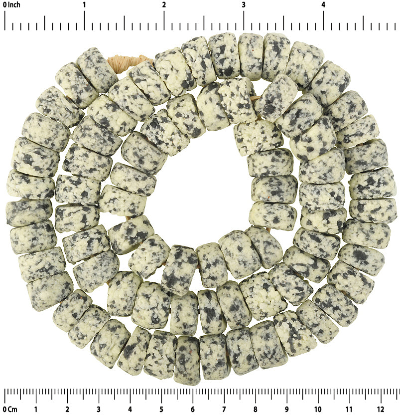 African Trade Beads: Handmade Krobo Recycled Glass From Ghana - close-up