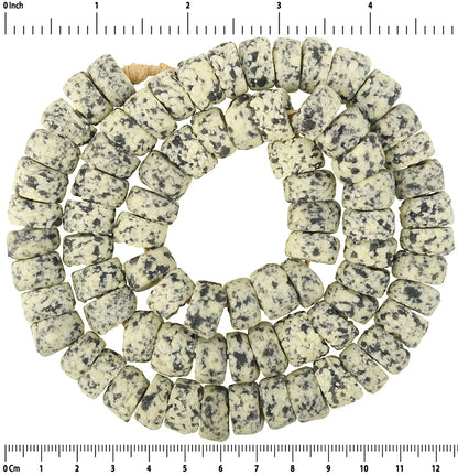 African Trade Beads: Handmade Krobo Recycled Glass From Ghana - close-up