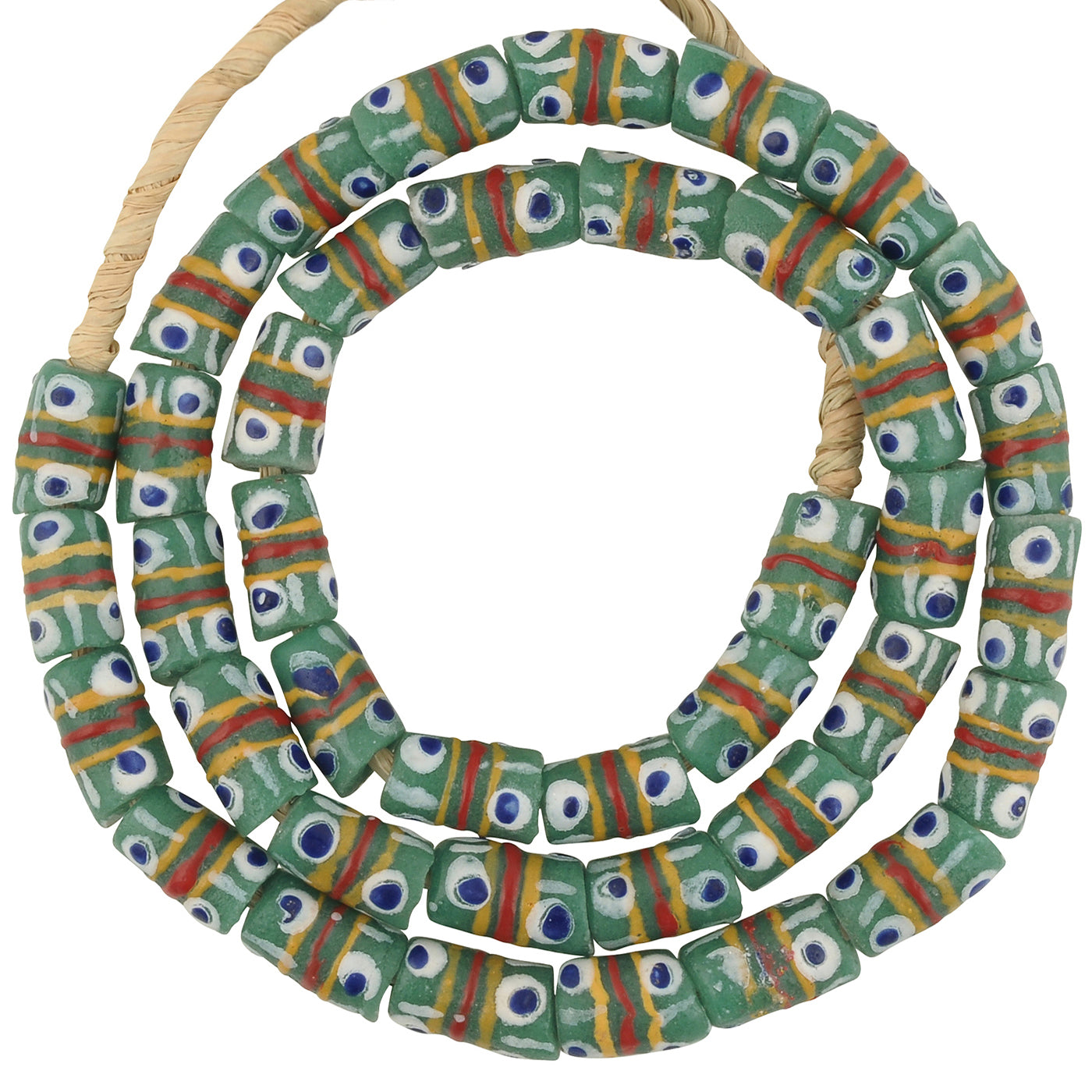 Handmade Ghanaian Fancy Powder Glass Beads - African Trade Beads