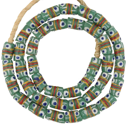 Handmade Ghanaian Fancy Powder Glass Beads - African Trade Beads