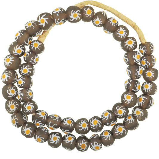 Exquisite Recycled Fancy Powder Glass Beads From Ghana