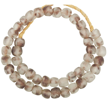 Translucent African Trade Beads - 14Mm Recycled Bottle Glass