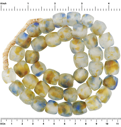 Translucent African Trade Beads - Krobo From Ghana - close-up