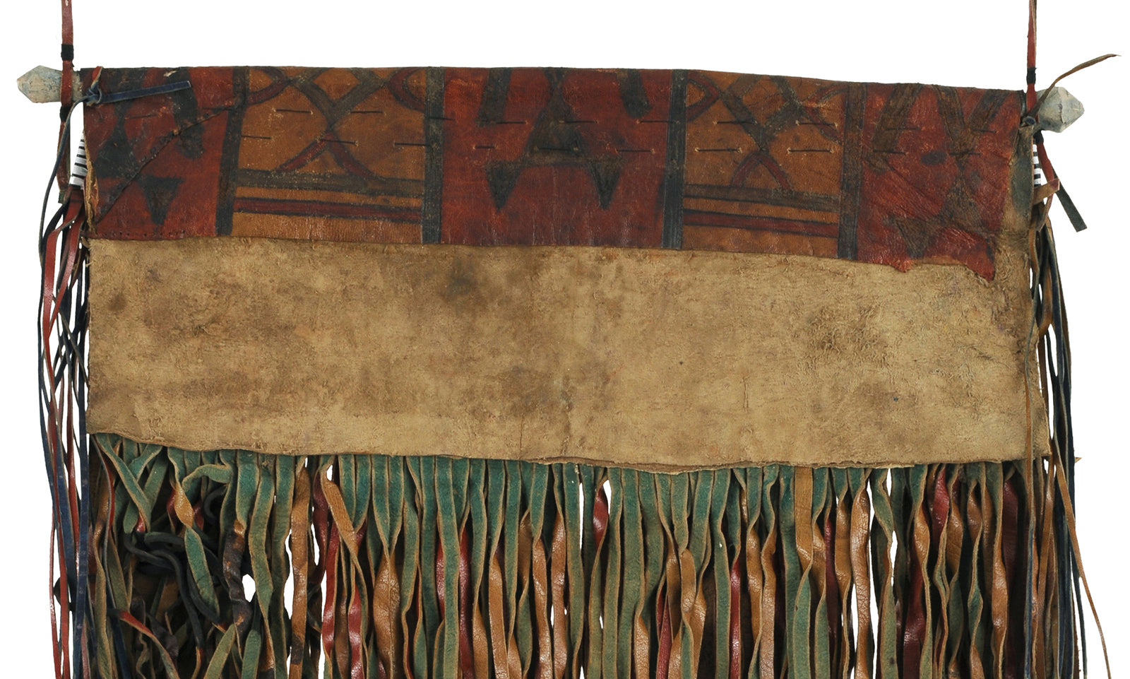 Authentic Tuareg Leather Wall Panel – Sahara Nomad Ethnic Decor