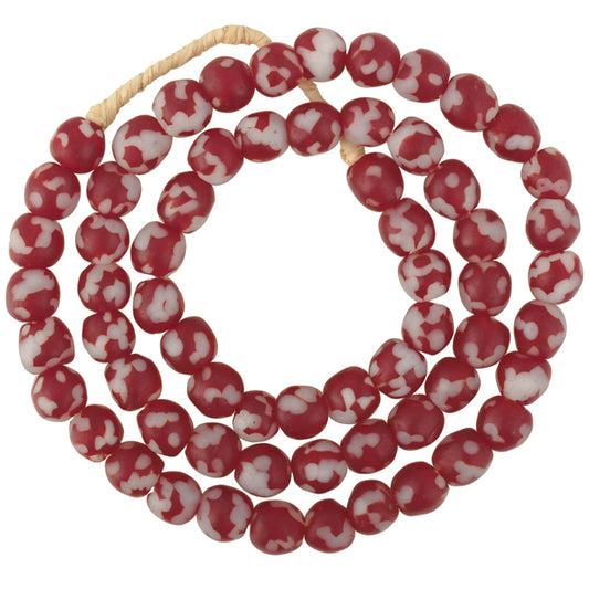 Unique Recycled Glass African Trade Beads, Ghana 10Mm