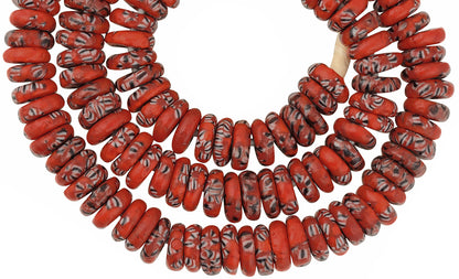 Beautiful African Trade Beads - Recycled Glass Beads From Ghana - close-up