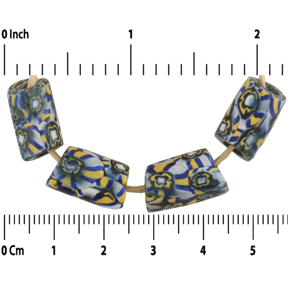 Rare Antique Venetian Millefiori Trade Beads - African Mosaic Glass - product focus