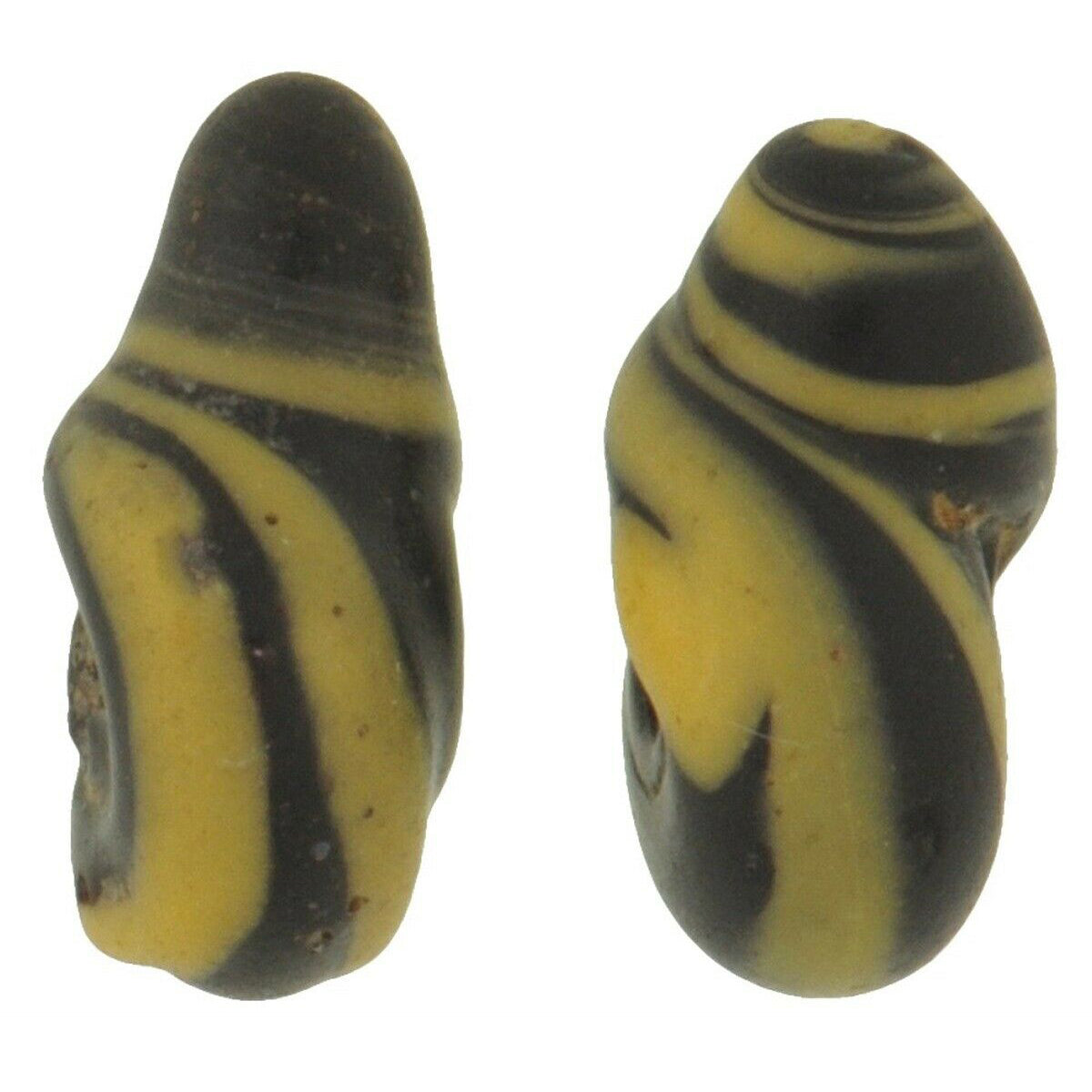 Antique Venetian Snail Trail Lampwork Glass Trade Beads