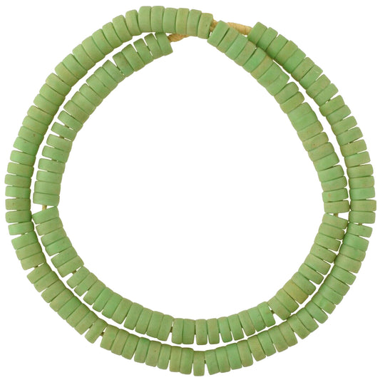 Old Bohemian Czech Disk Glass Trade Beads - 9Mm African Trade Beads