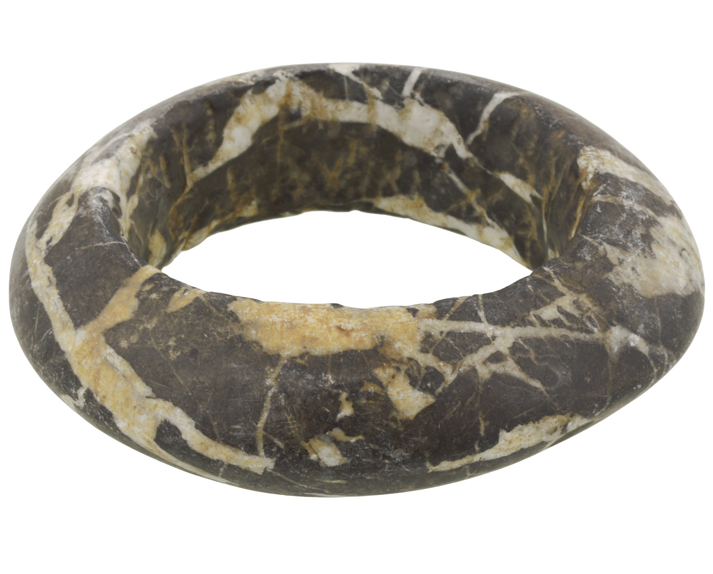 Antique Dogon Veined Quartz Bracelet - Tribal Currency From Mali - alternate view