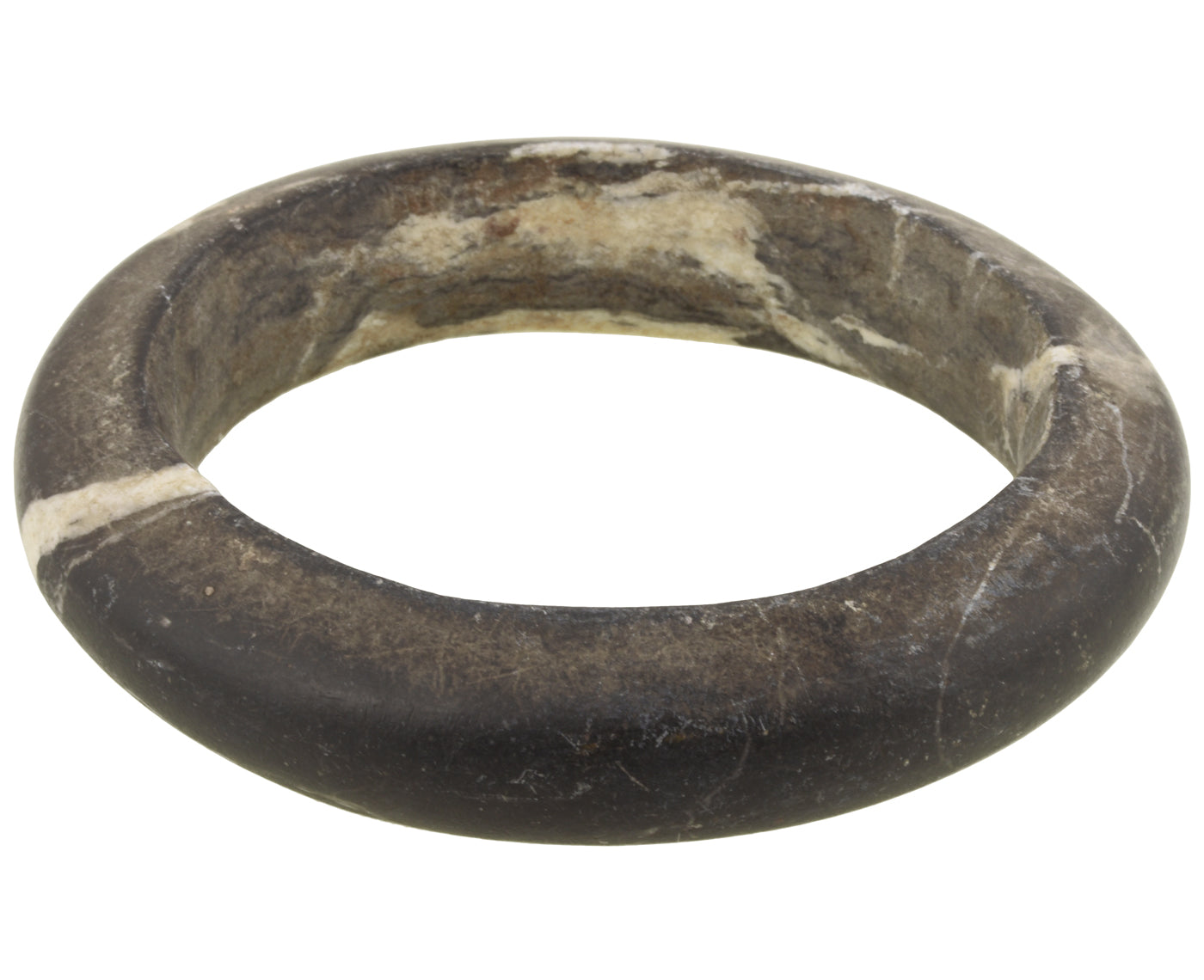 Antique West African Stone Granite Bracelet Armband Currency Mali Dogon Sahara - surface close-up