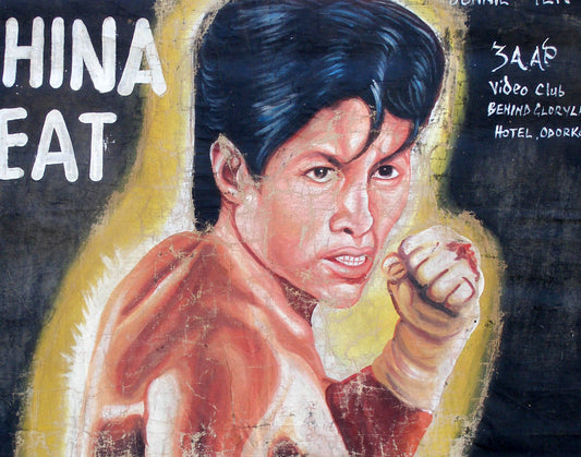 China Heat Movie Poster - Authentic Hand-Painted Ghanaian Art - alternate view