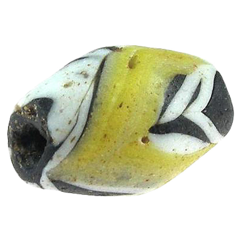 Ancient Islamic Folded Glass Bead, Fustat Egypt